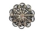 Zilveren broche Zeeuwse knop, D 32 mm, Verzenden, Zilver, Broche