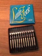 Vintage Little Fork Vorkjes - 12 in doosje cocktailvork, Antiek en Kunst, Antiek | Bestek, Ophalen of Verzenden