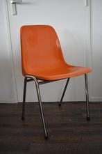 Vintage retro kunststof oranje bureau stoel design, Huis en Inrichting, Stoelen, Ophalen, Gebruikt, Overige kleuren, Jaren 60 - 70