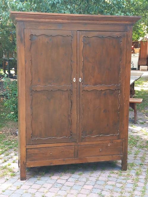 Antieke biedermeier meidenkast kledingkast linnenkast, Huis en Inrichting, Kasten | Kledingkasten, Gebruikt, 150 tot 200 cm, 100 tot 150 cm