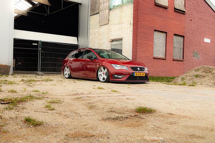 Seat Leon 2.0 TDI 184PK Dsg-7 2014 Rood, Auto's, Seat, Particulier, Leon, ABS, Adaptieve lichten, Adaptive Cruise Control, Airbags