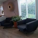 GRATIS!! 2 donkergrijze fauteuils, Huis en Inrichting, Fauteuils, Ophalen, Gebruikt, 75 tot 100 cm, 50 tot 75 cm
