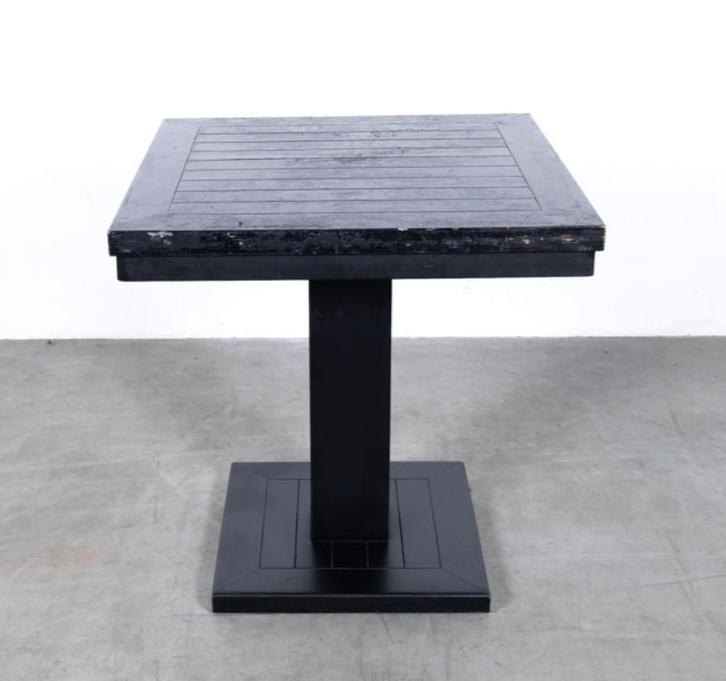 Horecatafel zwart 80x80cm (24 stuks), Huis en Inrichting, Tafels | Eettafels, Gebruikt, 50 tot 100 cm, 50 tot 100 cm, Vier personen