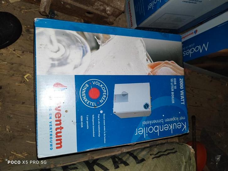 Inventum 10 liter close in boiler nieuw, Doe-het-zelf en Verbouw, Geisers en Boilers, Zo goed als nieuw, Boiler, Minder dan 20 liter