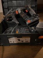 Protool Schroefmachine met 2 Batterijen, Ophalen of Verzenden, Gebruikt, Minder dan 400 watt, Boor- en Schroefmachine