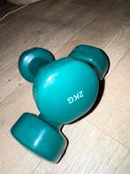 Tunturi Dumbbell 2KG - Groen, Ophalen of Verzenden, Gebruikt, Armen, Dumbbell