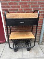 Wijn Trolley Paco met Opberglade, Huis en Inrichting, Barren, Ophalen, Gebruikt