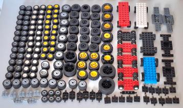Lego partij 126 wielen & wielhouders  beschikbaar voor biedingen