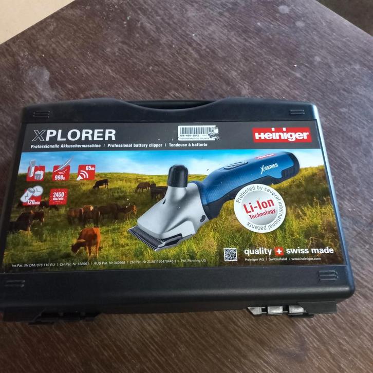 Accu vee- en paardenscheermachine Heiniger Xplorer  z.g.a.n., Dieren en Toebehoren, Overige Dieren-accessoires, Zo goed als nieuw