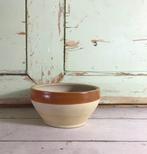 Grès kom bowl Digoin Sarreguemines zandkleurig bruine rand, Antiek en Kunst, Ophalen of Verzenden