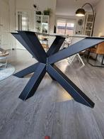 Matrix tafelpoot zwart poedercoat, Huis en Inrichting, Ophalen, 100 tot 150 cm, Zo goed als nieuw, Metaal