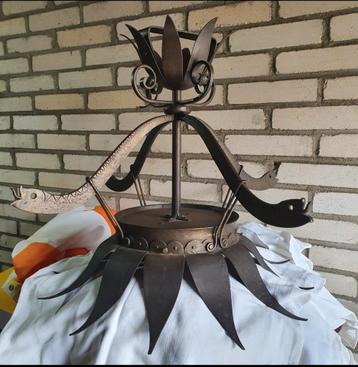 Karl Gellings. Schitterende Amsterdamse school hanglamp.  beschikbaar voor biedingen