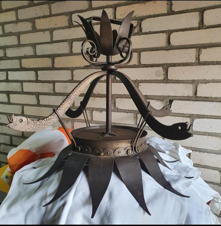 Karl Gellings. Schitterende Amsterdamse school hanglamp., Antiek en Kunst, Antiek | Lampen, Ophalen