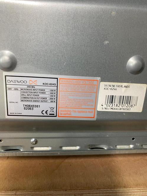 Daewoo KOC-624Q Combi Microwave, Witgoed en Apparatuur, Magnetrons, Zo goed als nieuw, Ophalen of Verzenden