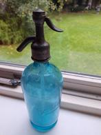 Vintage Franse Spuitwaterfles , Sifonfles - Blauw, Antiek en Kunst, Antiek | Glas en Kristal, Ophalen of Verzenden