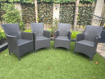 4 stoelen antraciet  beschikbaar voor biedingen
