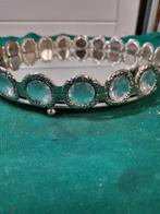 decoratie blad spiegel met stenen, Huis en Inrichting, Woonaccessoires | Overige, Ophalen of Verzenden, 'T Olde Gre-j, Info@toldegrej.nl