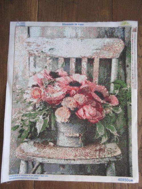 diamond painting schilderij gemaakt (zonder lijst), Huis en Inrichting, Woonaccessoires | Schilderijen, Tekeningen en Foto's, Zo goed als nieuw