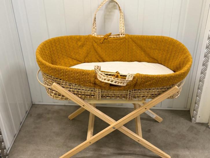 Moses rotan baby wiegje (Little Green sheep), Kinderen en Baby's, Babywiegjes en Ledikanten, Zo goed als nieuw, Wieg, Ophalen