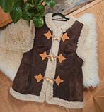 Vintage shearling lammy Afghaanse waistcoat bodywarmer, Kleding | Dames, Bruin, Maat 46/48 (XL) of groter, Ophalen of Verzenden