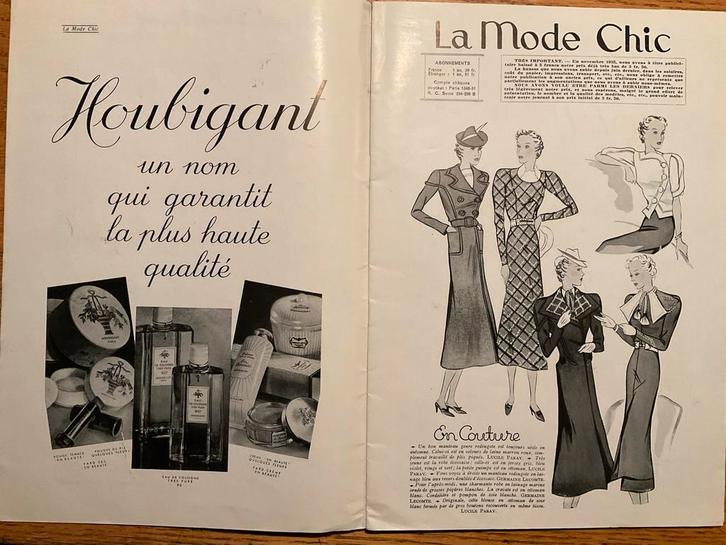 La Mode Chic 1936/1937 - Vintage Mode Tijdschrift, Boeken, Mode, Gelezen, Mode algemeen, Ophalen of Verzenden