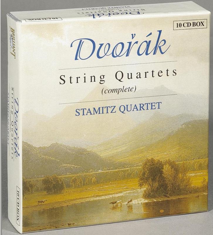 Dvorak: Strijkkwartetten - Stamitz Quartet - 10cd, Cd's en Dvd's, Cd's | Klassiek, Zo goed als nieuw, Kamermuziek, Romantiek, Boxset