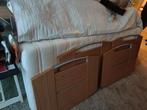 Elektrisch verstelbaar senioren bed, Bruin, Tweepersoons, Ophalen of Verzenden, 80 cm