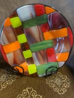 Glazen schaal/bord, Huis en Inrichting, Ophalen, Schaal, Rond, Glas