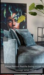 Pastille swing passe partout petrol fauteuil, Huis en Inrichting, Fauteuils, Ophalen, Zo goed als nieuw, Minder dan 50 cm