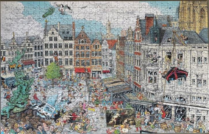 Ravensburger - Cities of the World - Antwerpen, Hobby en Vrije tijd, Denksport en Puzzels, Zo goed als nieuw, Legpuzzel, 500 t/m 1500 stukjes