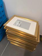 18 Gouden Fotolijsten Ikea 21x30cm, Ophalen of Verzenden, Zo goed als nieuw, Kunststof, Minder dan 50 cm