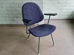 W Gispen voor K.e.m.b.o. Fauteuil jaren 50/60, Ophalen, Metaal, Design, 75 tot 100 cm