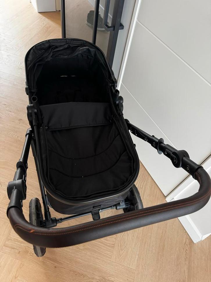 Zwarte 3-in-1 Kinderwagen + accesoires, Kinderen en Baby's, Kinderwagens en Combinaties, Zo goed als nieuw, Combiwagen, Overige merken