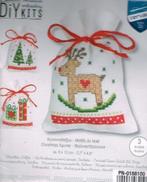 Cado vervaco borduurpakket, set van 3 geurzakjes, kerst 100, Hobby en Vrije tijd, Borduren en Borduurmachines, Ophalen of Verzenden