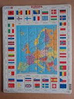 Europa landen met vlaggen puzzel, Meer dan 50 stukjes, Ophalen of Verzenden, Zo goed als nieuw