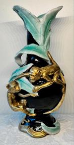 Aparte vaas met apen en bladeren, Ophalen of Verzenden