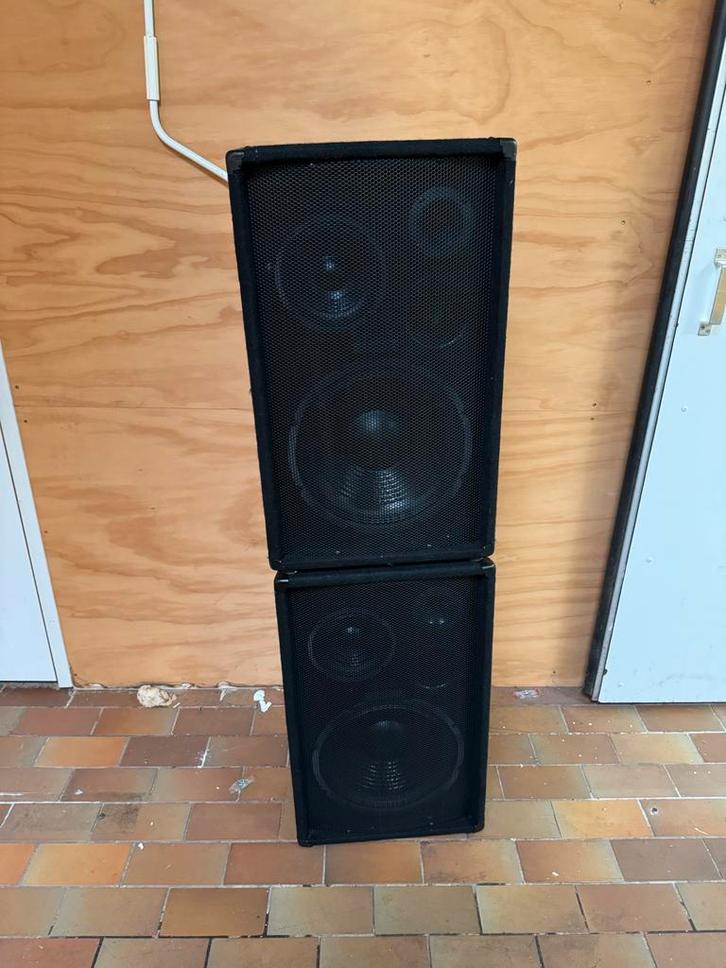 Omnitronic TMX-1230 Speakerset, Audio, Tv en Foto, Luidsprekers, Gebruikt, Front, Rear of Stereo speakers, 120 watt of meer, Overige merken