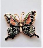 Prachtige vlinder broche in meerdere kleuren emaille  (7924), Ophalen, Zo goed als nieuw, Overige kleuren, Overige materialen