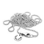 Redbalifrog Ball chain/ bolletjes hals ketting GERESERVEERD, Ophalen of Verzenden, Zo goed als nieuw, Zilver, Zilver