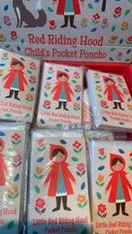 10 X pocket Kinder regencape regen poncho little red, Nieuw, Ophalen of Verzenden