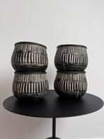 4 ronde Madam Stoltz bloempotten., Overige materialen, Verzenden, Rond, Binnen