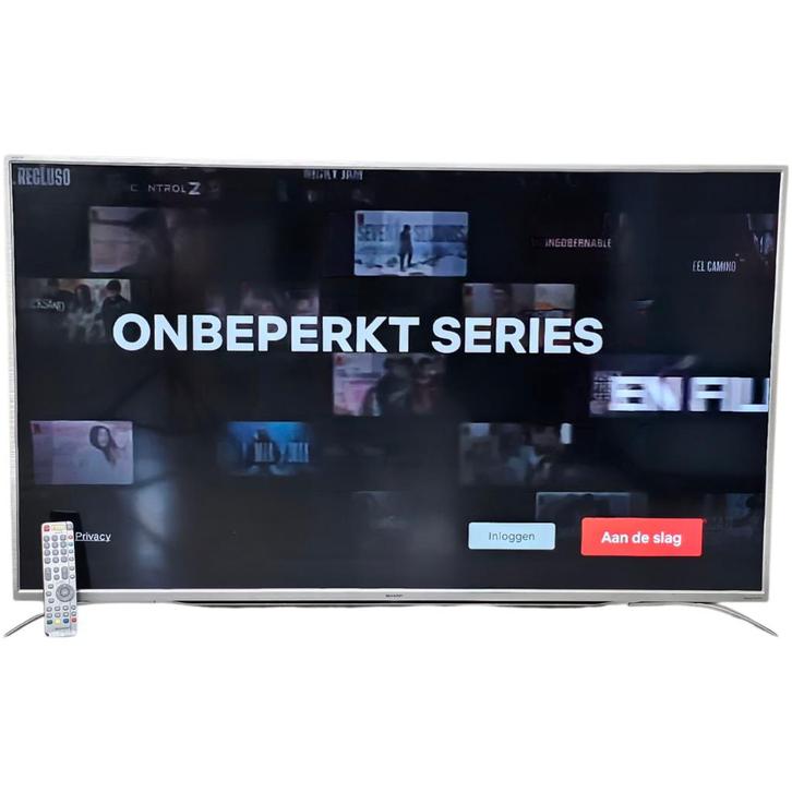 Sharp LC-55CUF8372 55Inch 4K Smart Televisie, Audio, Tv en Foto, Televisies, 100 cm of meer, 4k (UHD), Sharp, 50 Hz, Smart TV