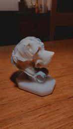 Beeldje marmer of Albast van Sint Bernhard hond, Ophalen of Verzenden, Zo goed als nieuw, Dier