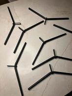 8 Kapstokhaken voor Garderobe - zwart - van Esch, Huis en Inrichting, Ophalen of Verzenden, Zo goed als nieuw, Kunststof