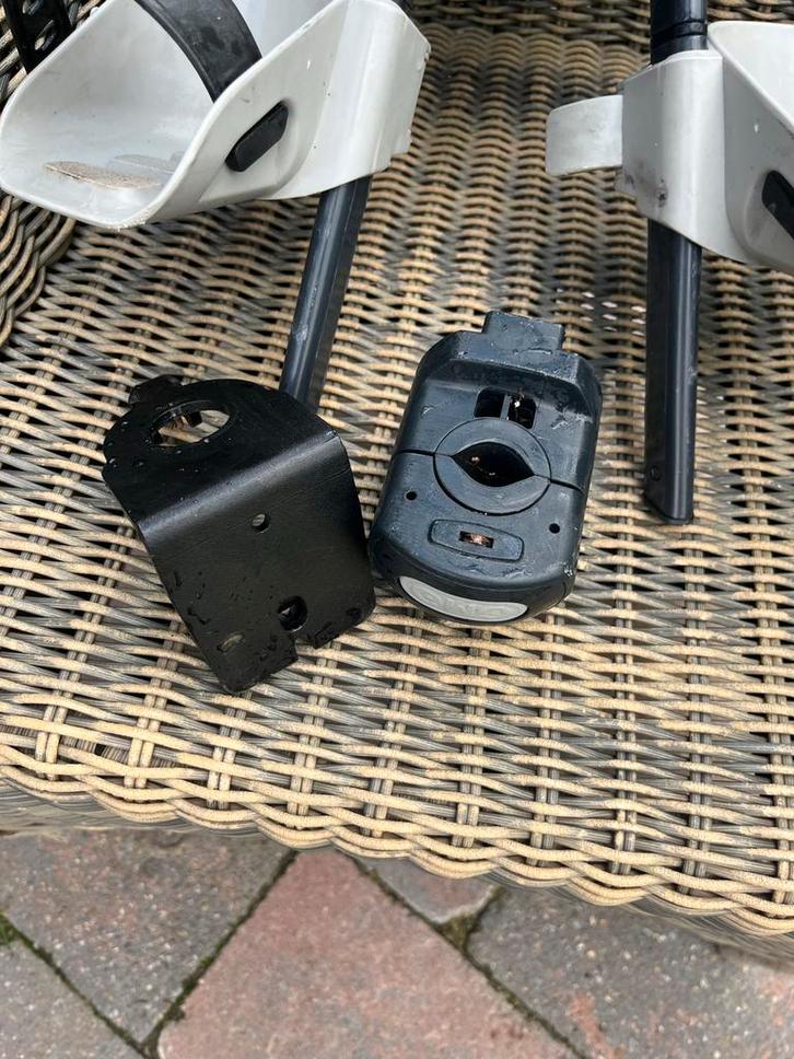 Yepp Fietsstoel voor - Gebruikt, Fietsen en Brommers, Fietsaccessoires | Fietsstoeltjes, Gebruikt, Voorzitje, 0 t/m 18 kg, Voetsteuntjes