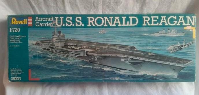 Revell modelbouw - Aircraft carrier U.S.S. Ronald Reagan, Hobby en Vrije tijd, Modelbouw | Boten en Schepen, Zo goed als nieuw