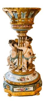 Capodimonte porselein Jardinière - Bruno Merli, Ophalen