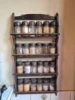 Vintage Kruidenrek met Potjes, Antiek en Kunst, Ophalen of Verzenden