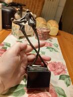 Bronzen Beeld op Marmeren Voet "Het Danspaar" Moderne Kunst, Ophalen of Verzenden