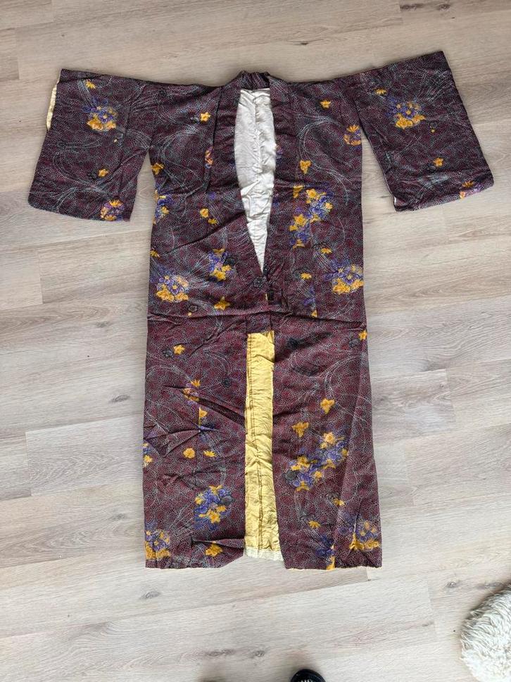 Antieke Japanse Kimono - Prachtig Design!, Kleding | Dames, Overige Dameskleding, Gedragen, Ophalen of Verzenden